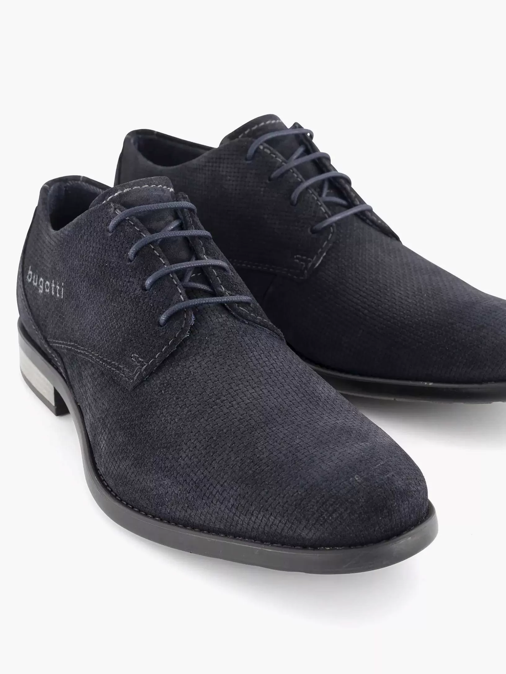 Gentlemen Bugatti Dark Blue Lace-Up Shoe