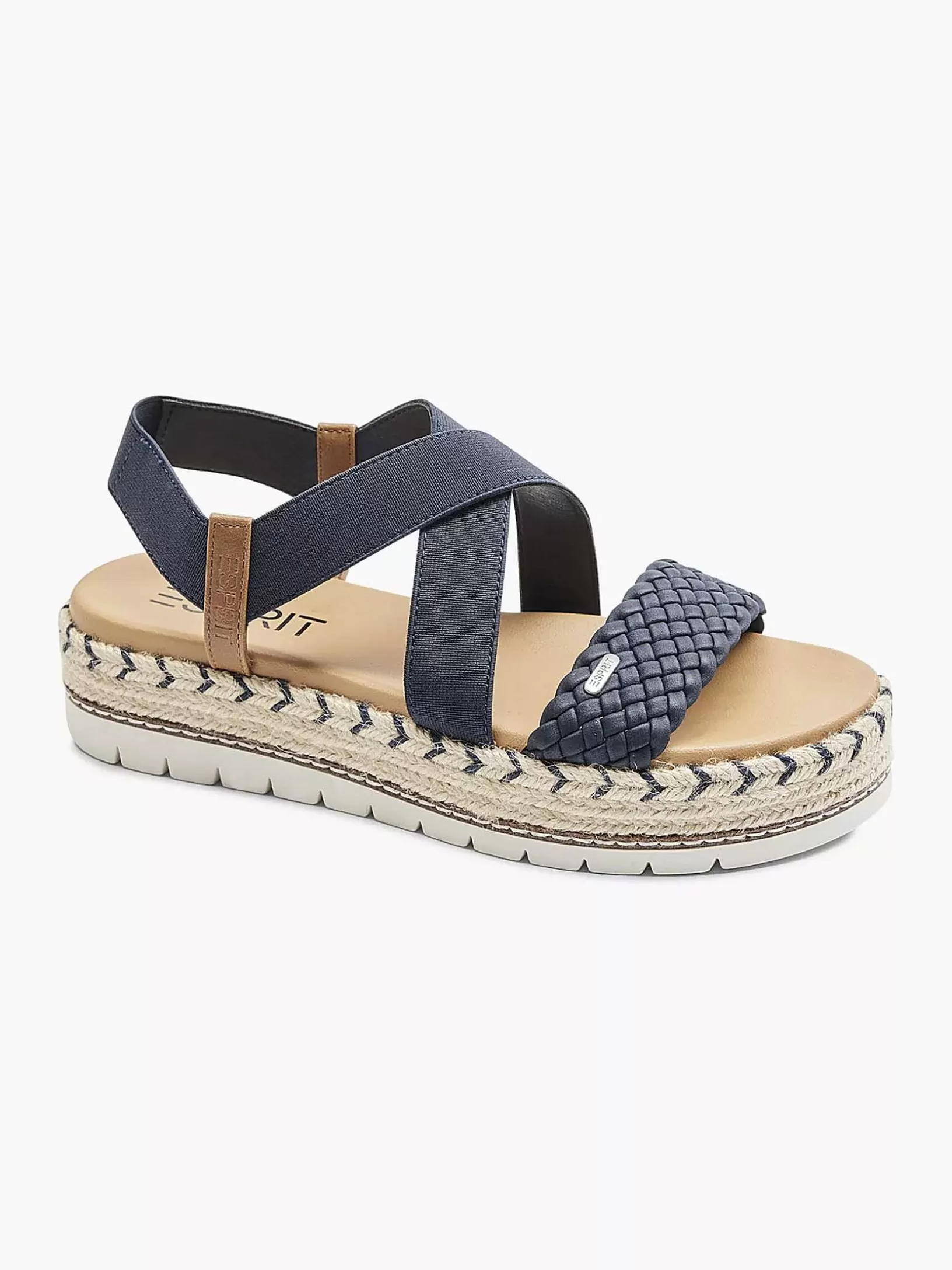 Ladies Esprit Dark Blue Platform Sandal