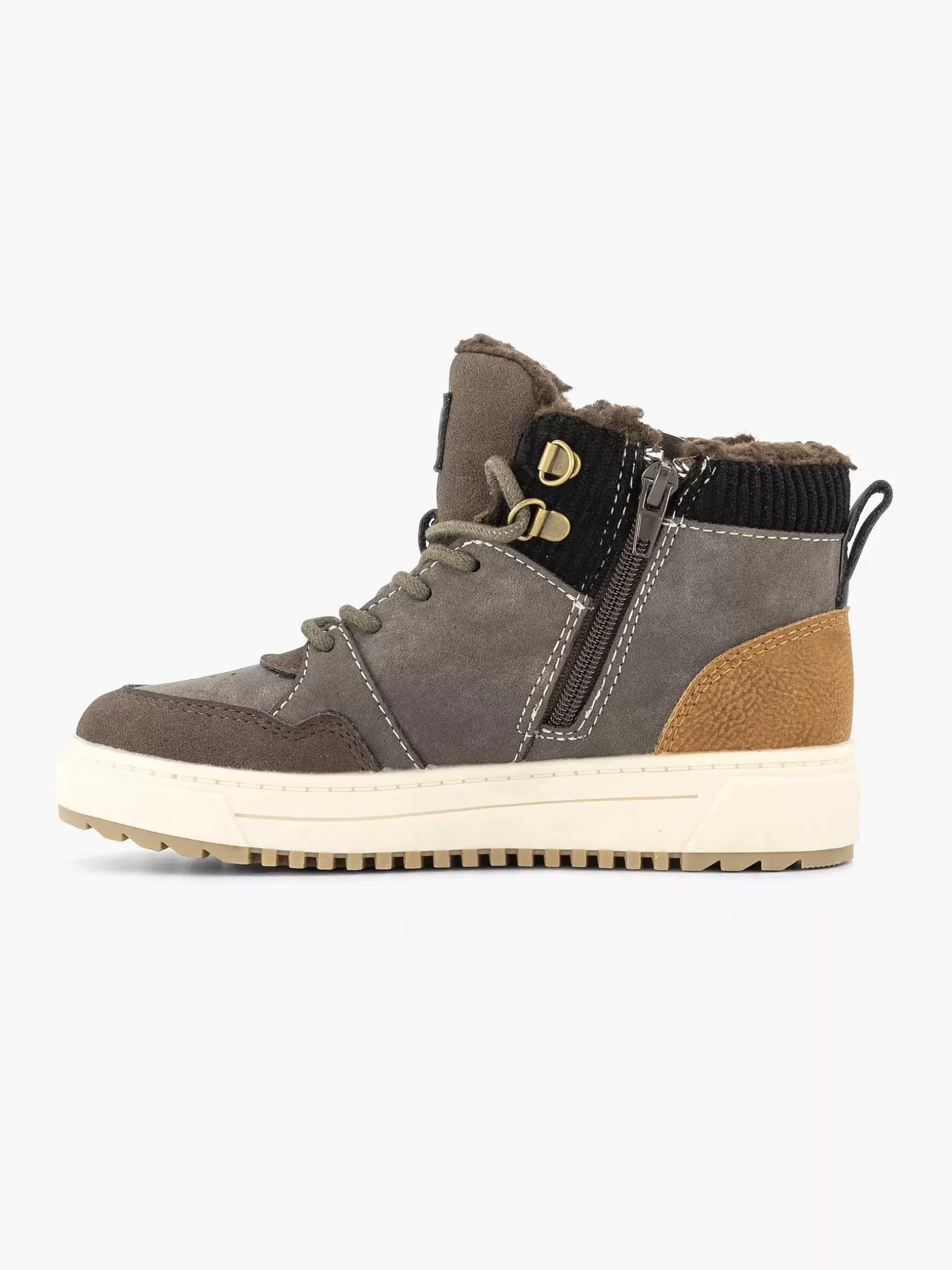 Children Vty Dark Brown High Sneaker