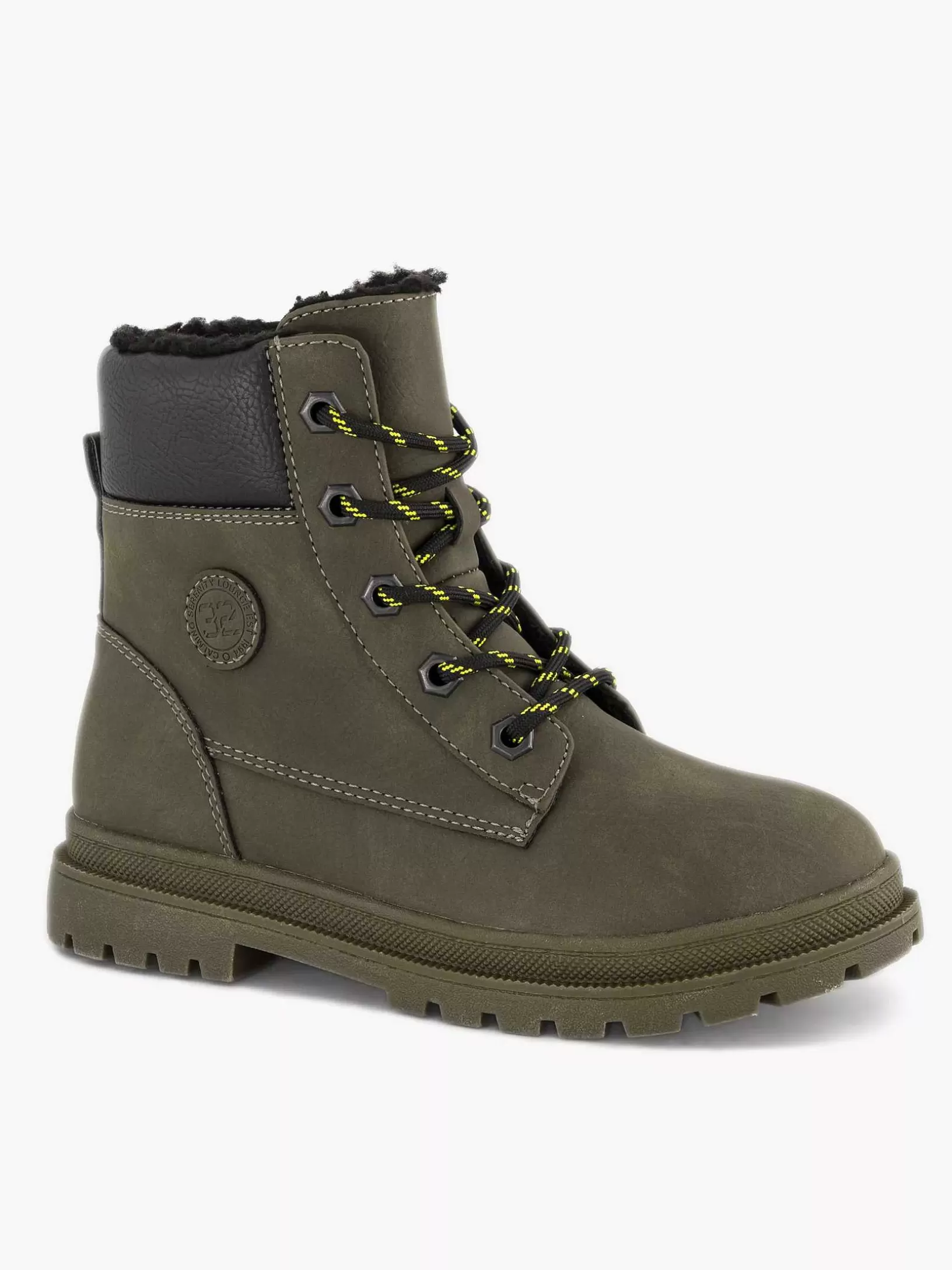 Children Vty Dark Green Lace Up Boot