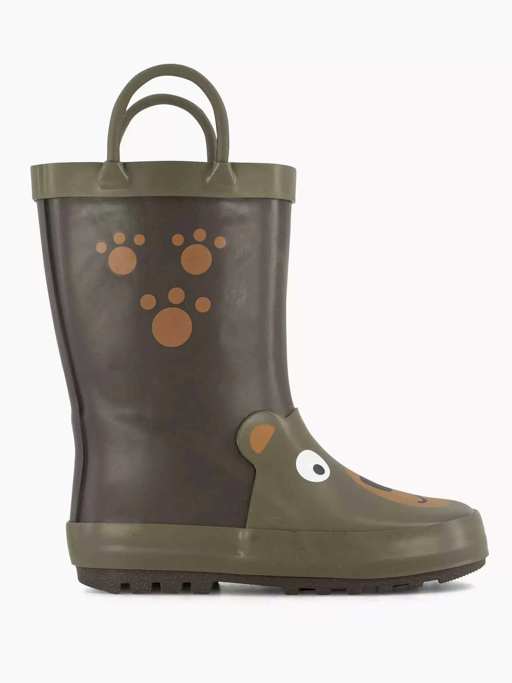 Children Landrover Dark Green Rain Boot Bear