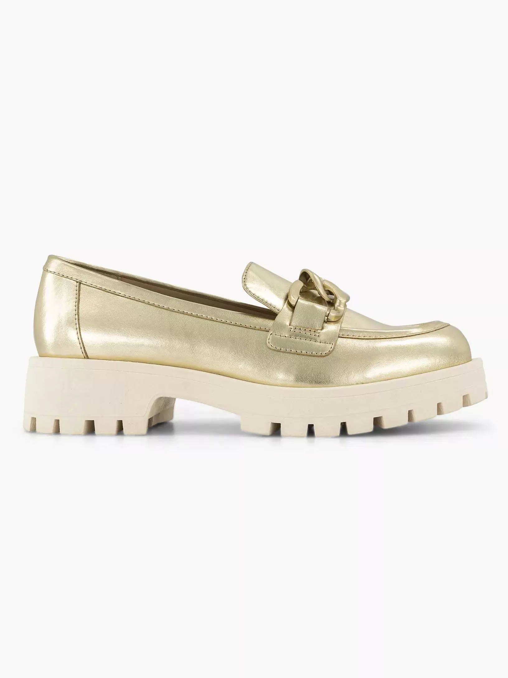 Ladies Oxmox Gold Chunky Loafer