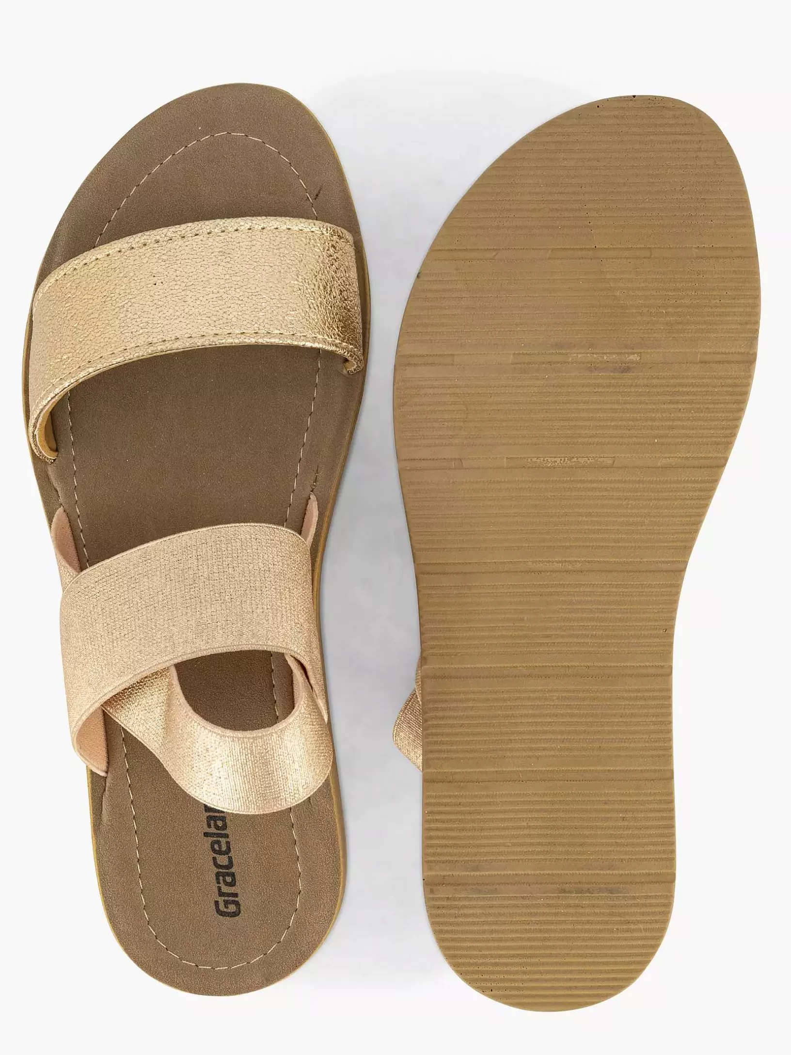 Ladies Graceland Golden Sandal