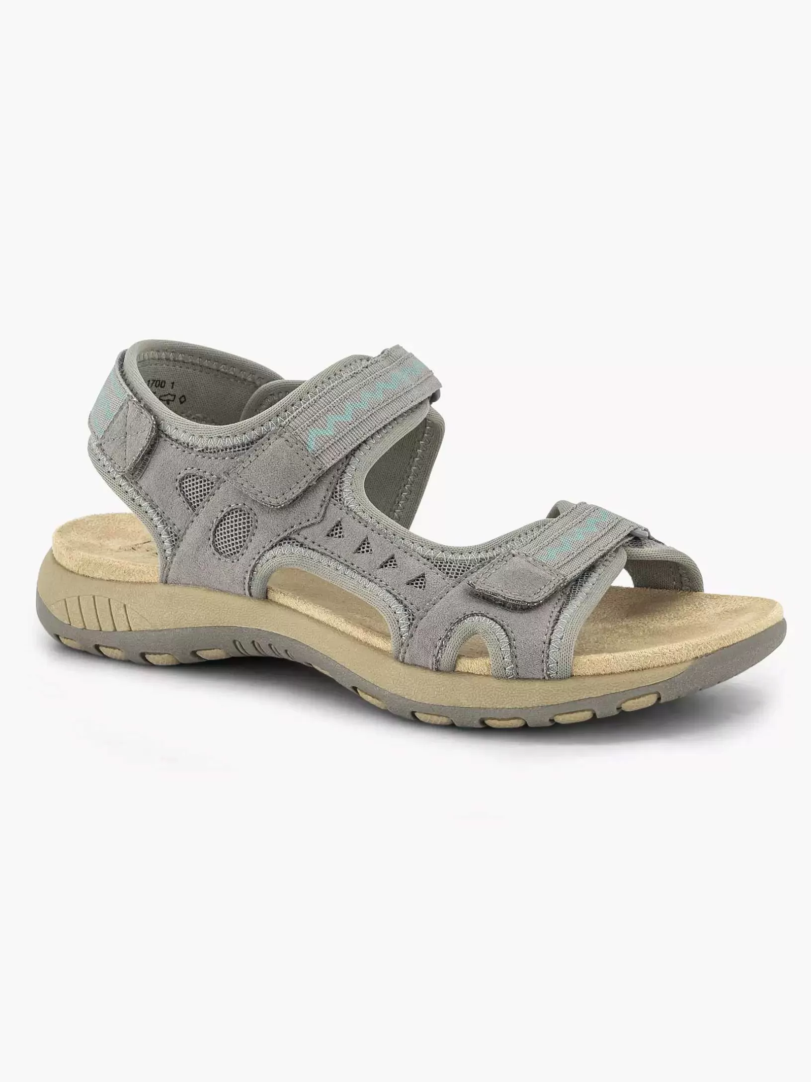 Ladies Easy Street Gray Comfort Sandal