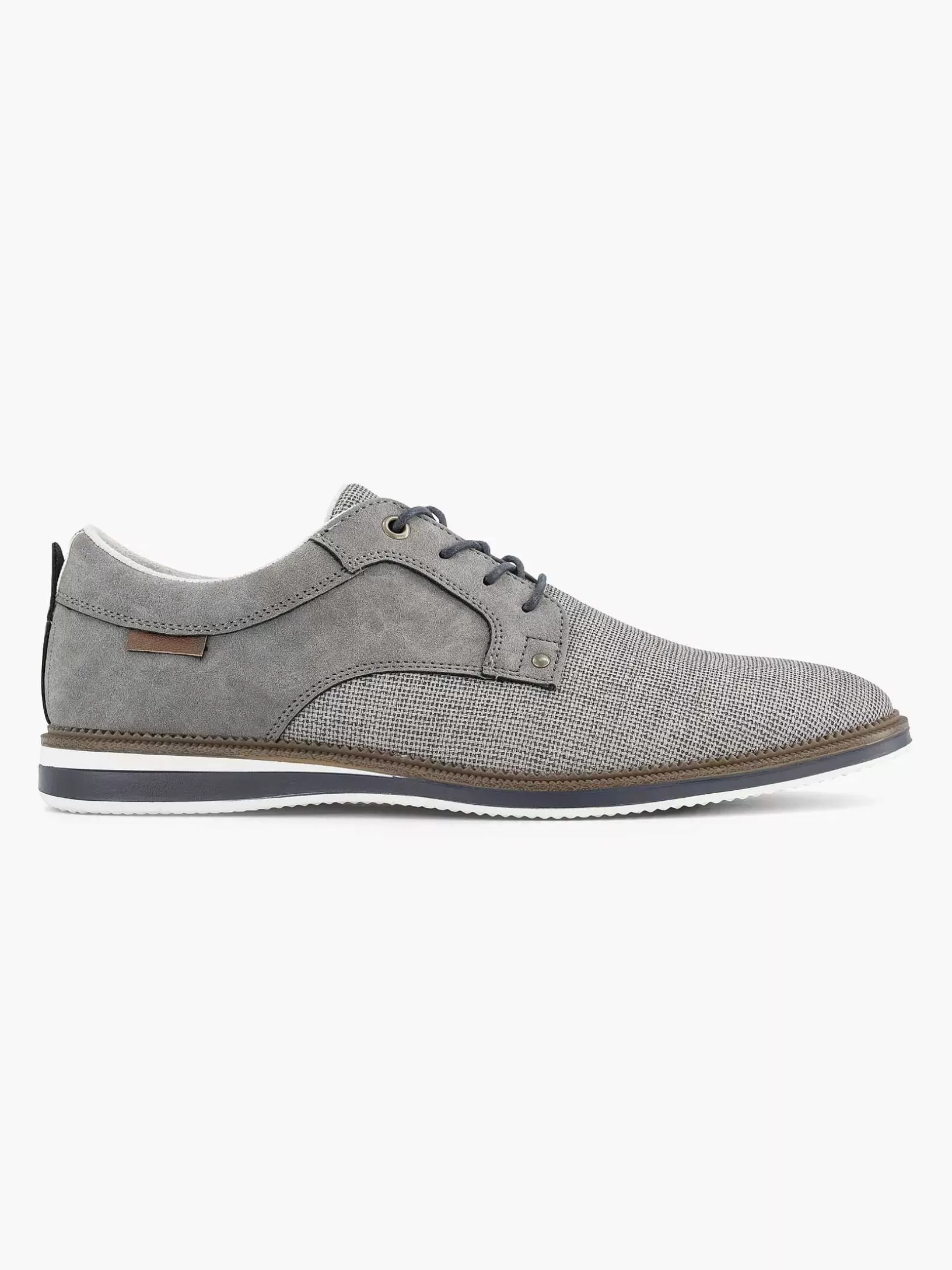 Gentlemen AM SHOE Gray Lace-Up Shoe