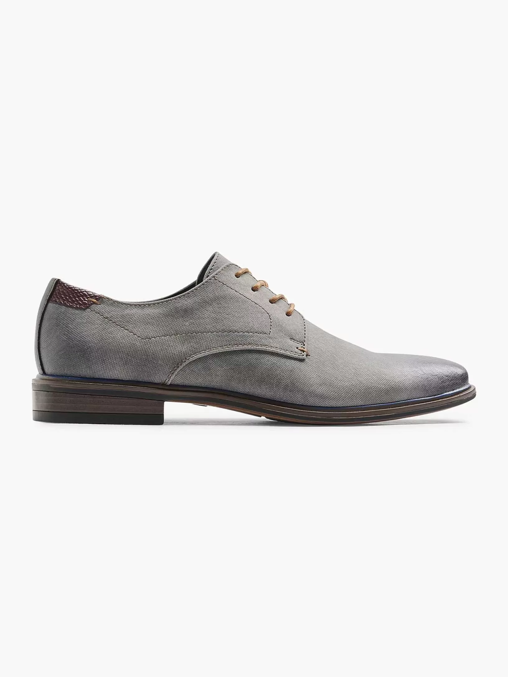 Gentlemen AM SHOE Gray Lace-Up Shoe