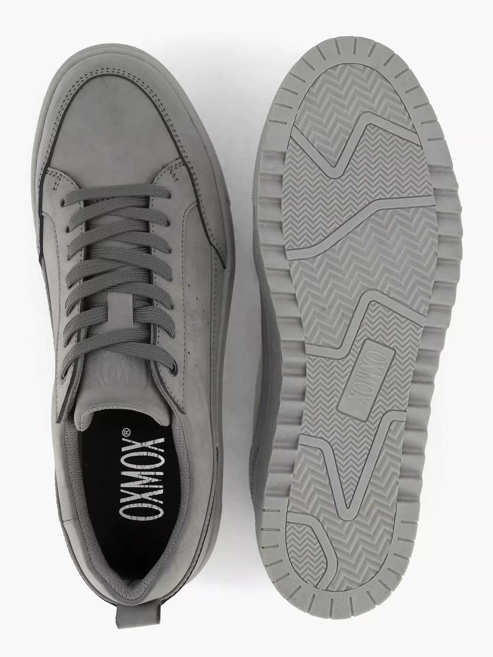 Gentlemen Oxmox Gray Leather Sneaker