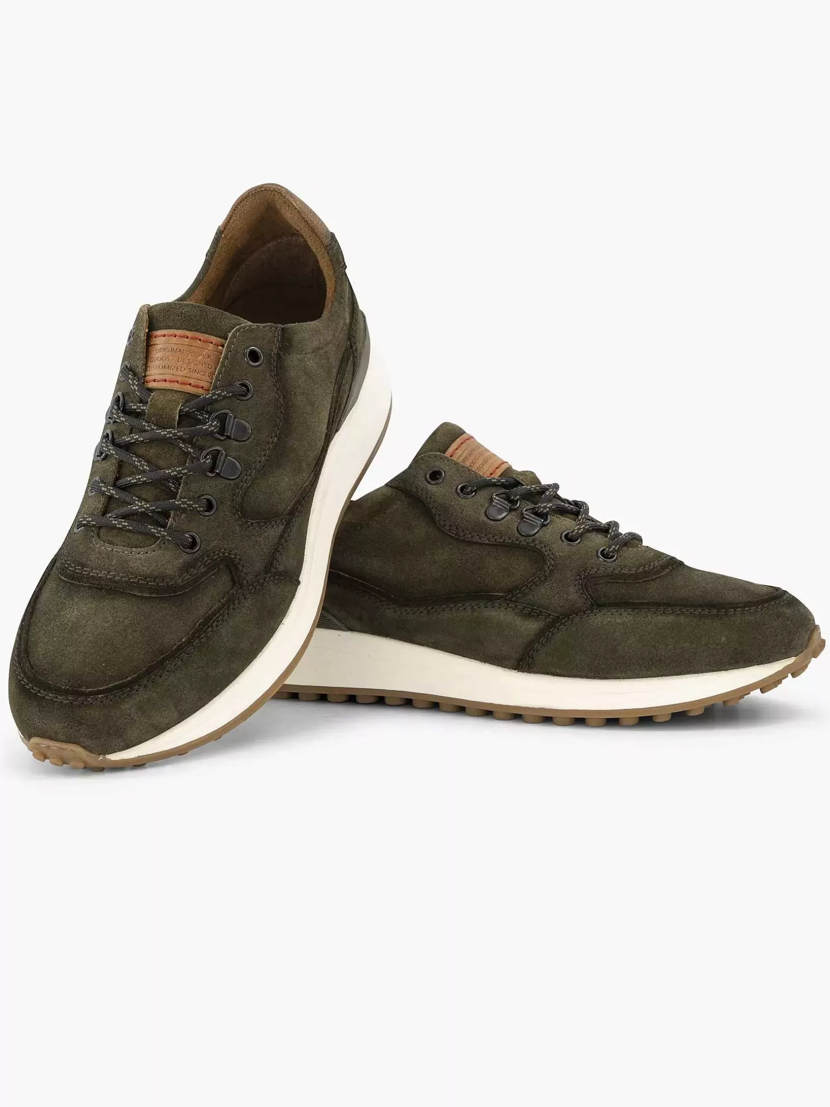 Gentlemen Oxmox Green Leather Chunky Sneaker