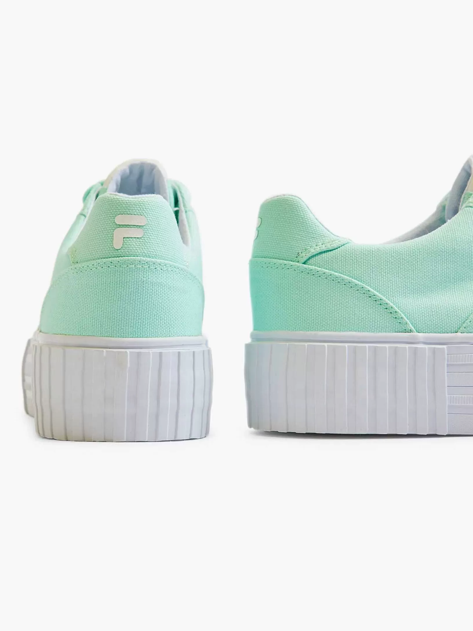 Ladies FILA Mint-Colored Canvas Sneaker Platform