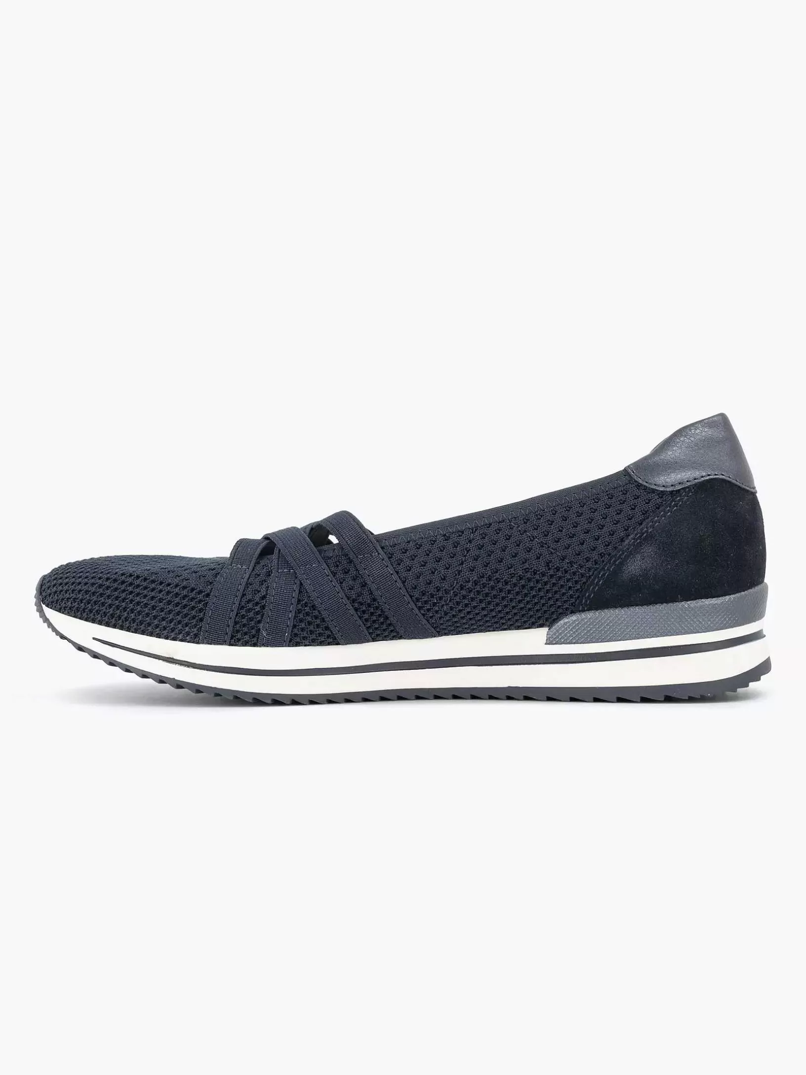 Ladies Medicus Navy Blue Comfort Slip-On