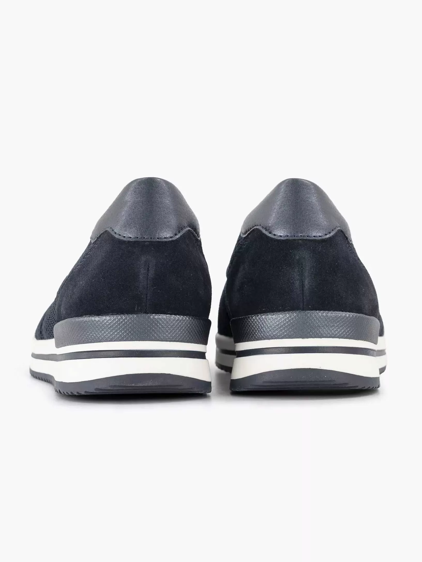 Ladies Medicus Navy Blue Comfort Slip-On