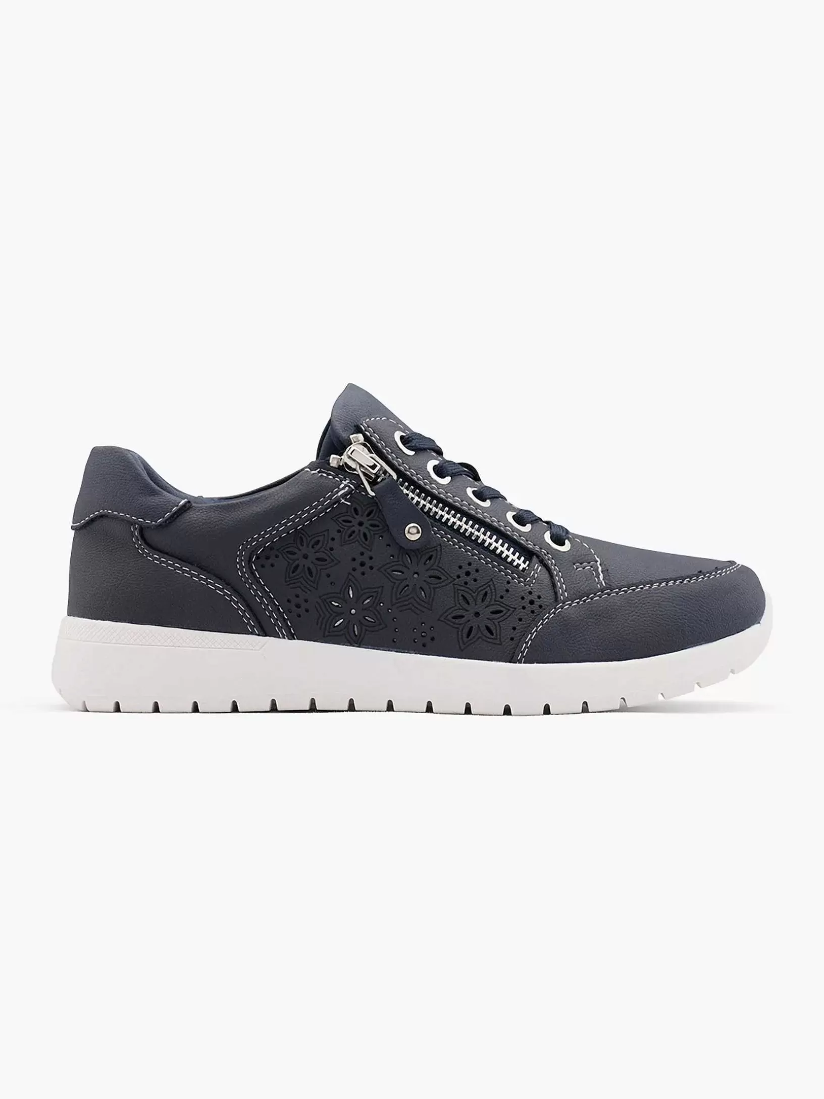 Ladies Easy Street Navy Blue Comfort Sneaker