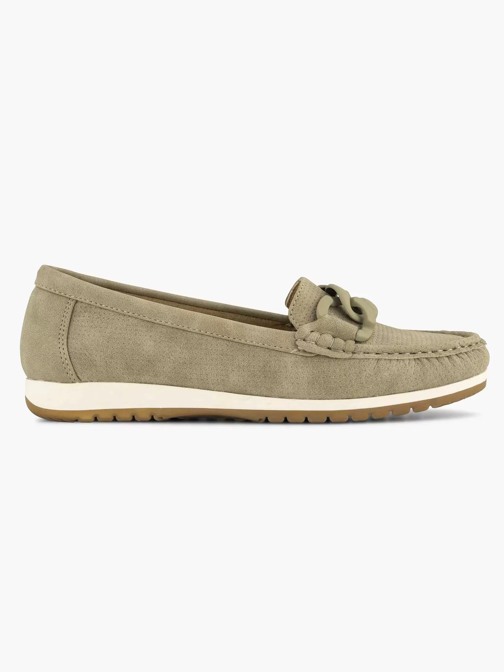 Ladies Easy Street Olive Comfort Slip-On