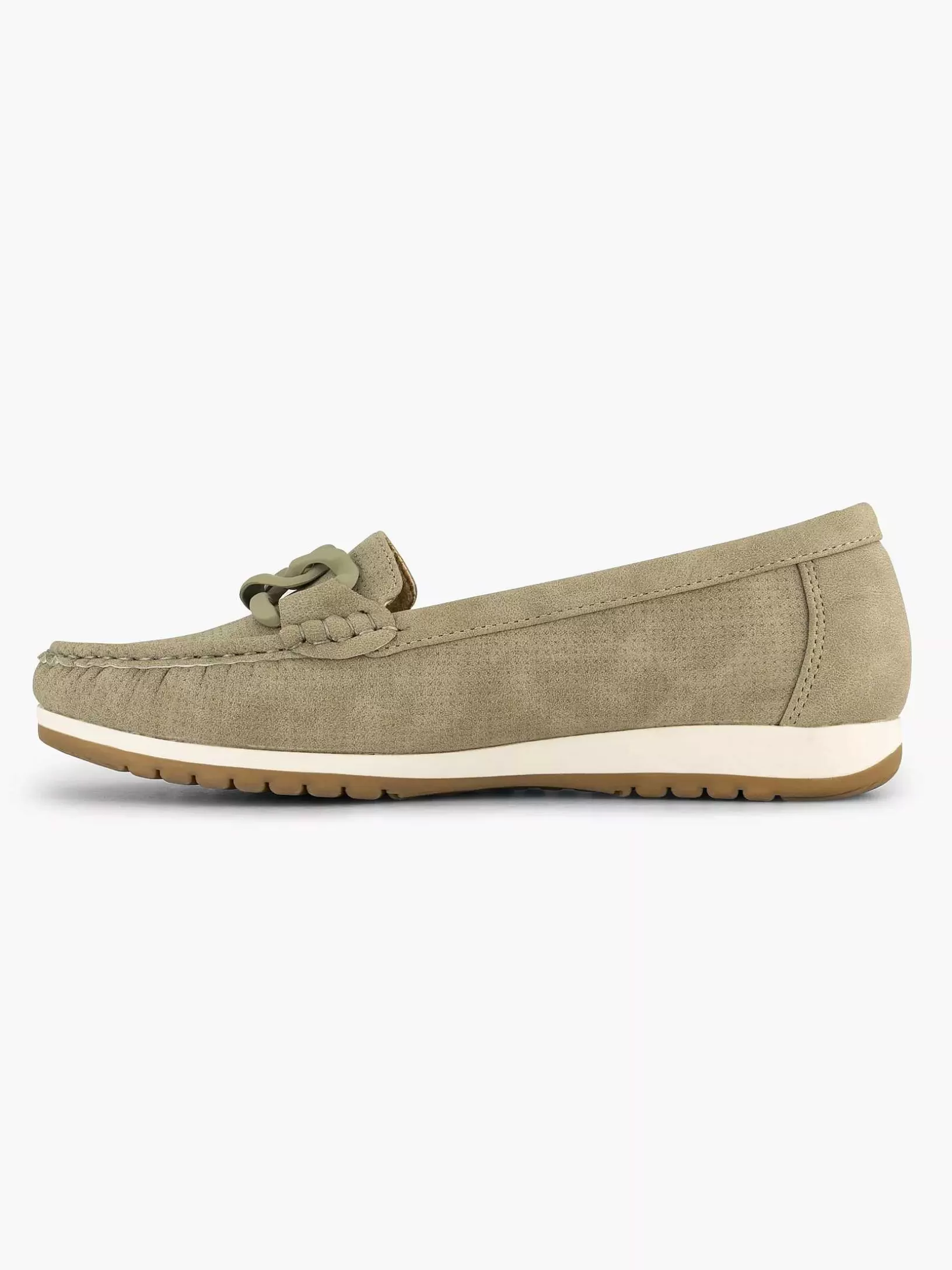 Ladies Easy Street Olive Comfort Slip-On