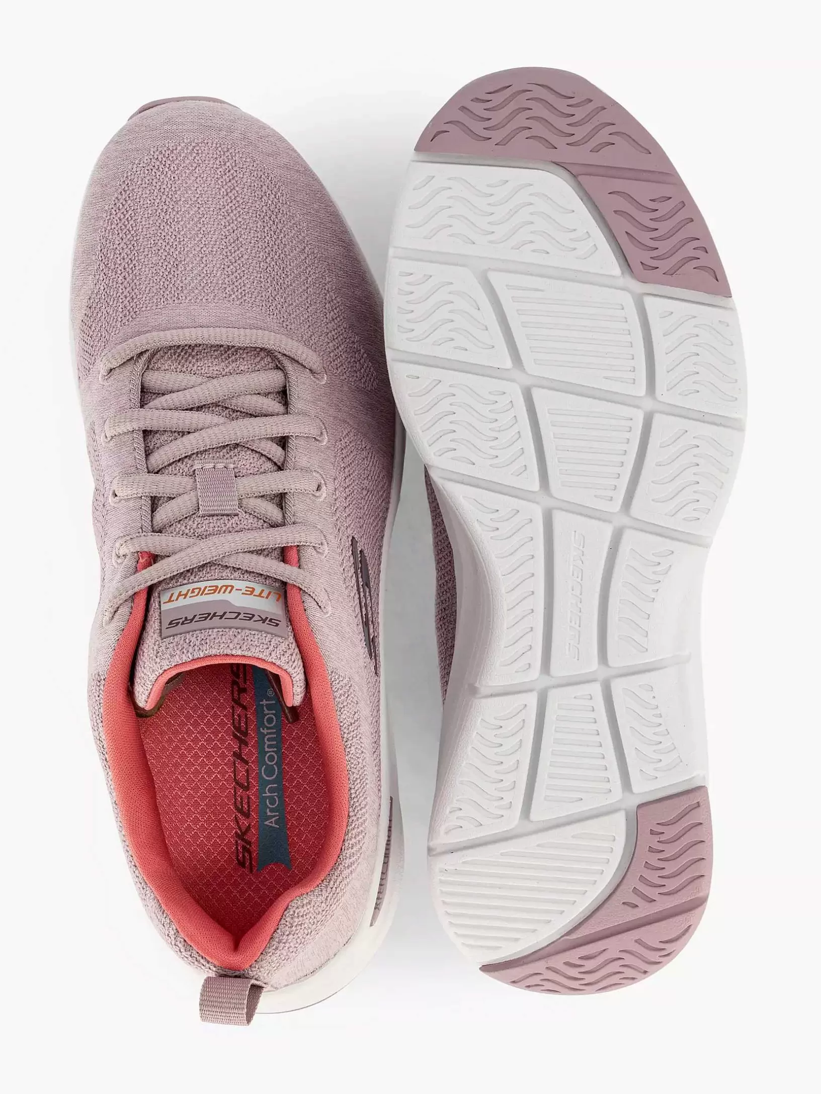 Ladies Skechers Pink Arch Comfort - Deep Breath