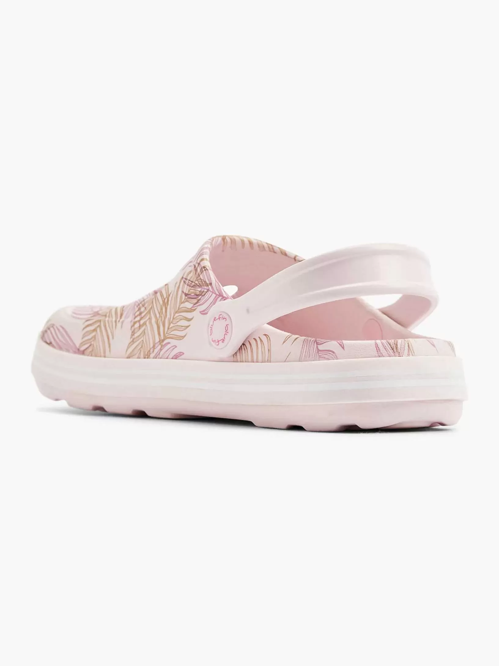 Ladies Blue Fin Pink Clog