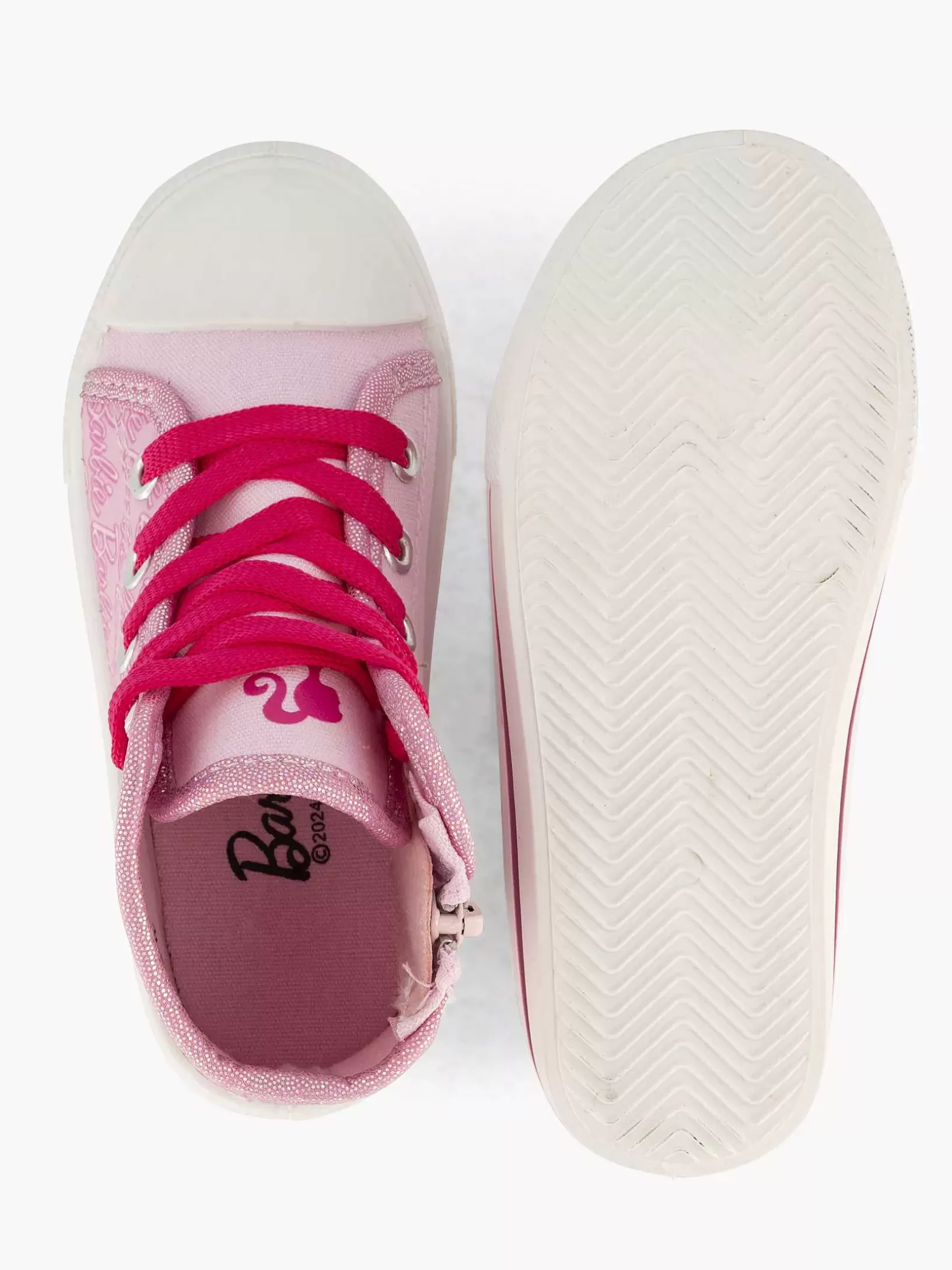 Children Barbie Pink High Sneaker