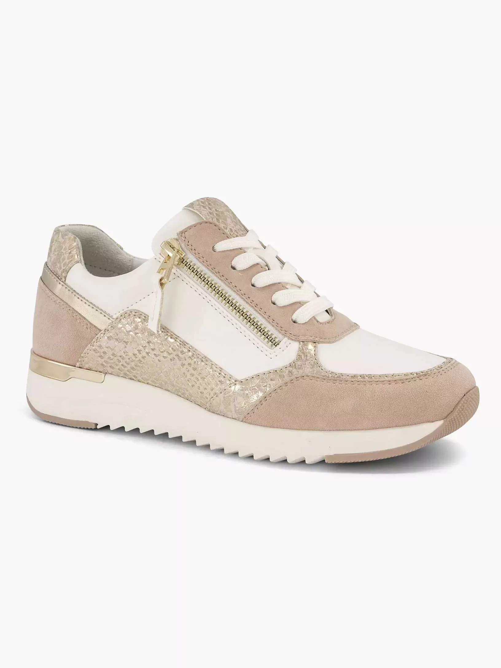 Ladies Medicus Pink Leather Sneaker