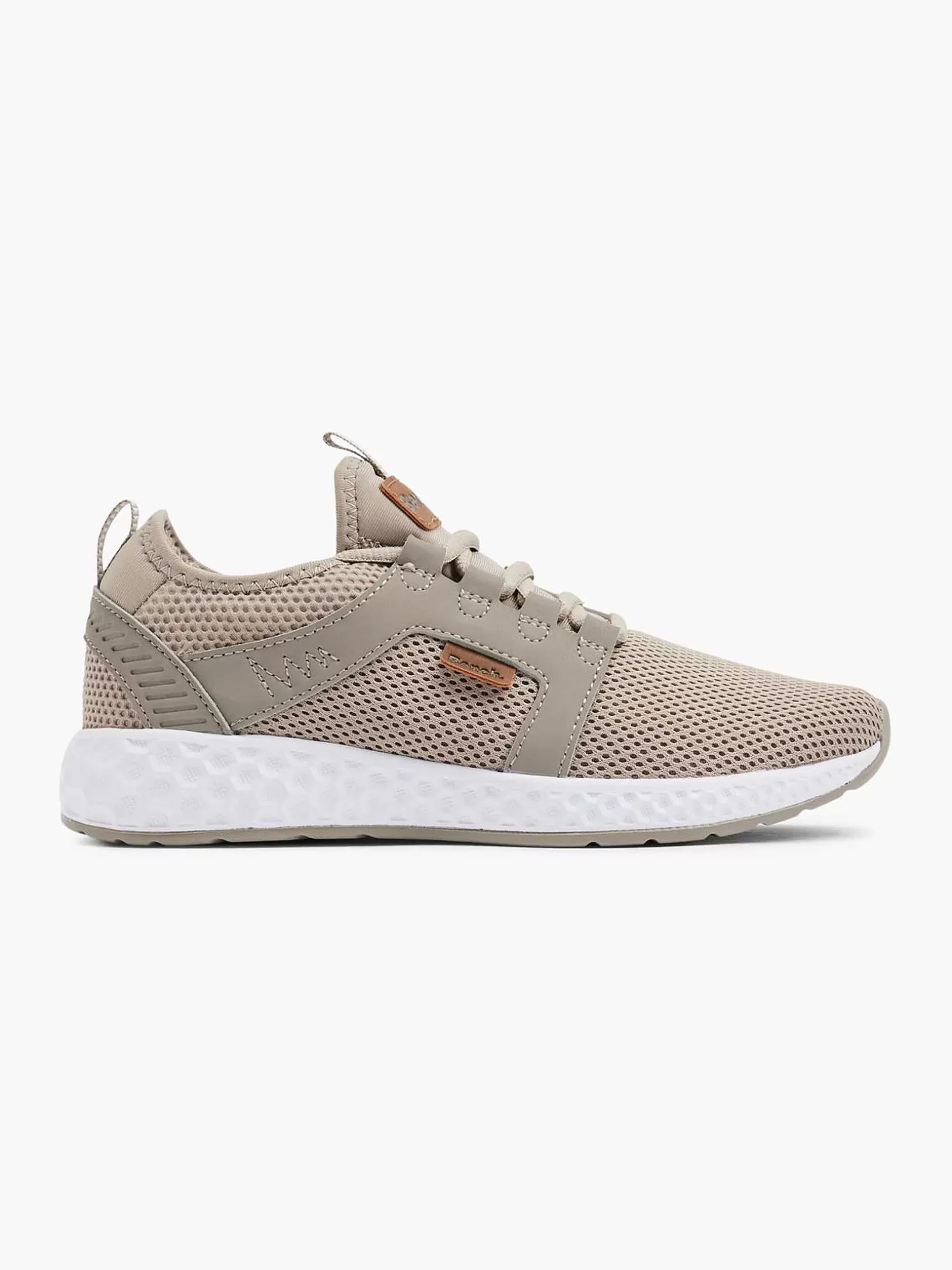 Ladies Bench Taupe Sneaker Memory Foam