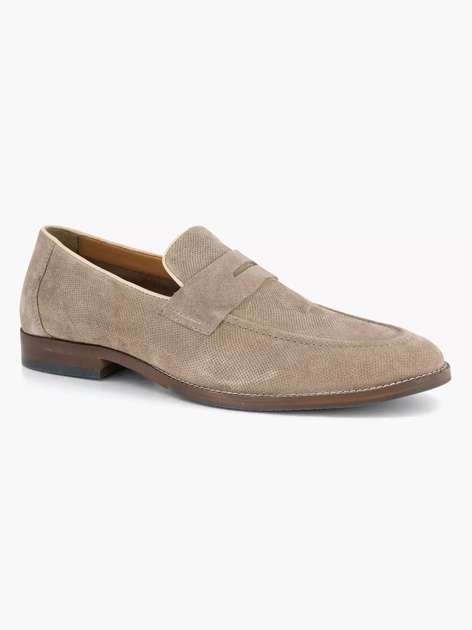 Gentlemen AM SHOE Taupe Suede Slip-On