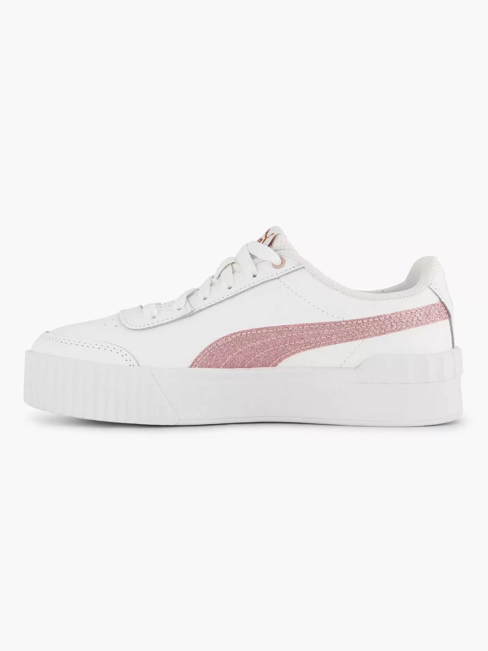 Children Puma White Carina Lift Glitz Jr