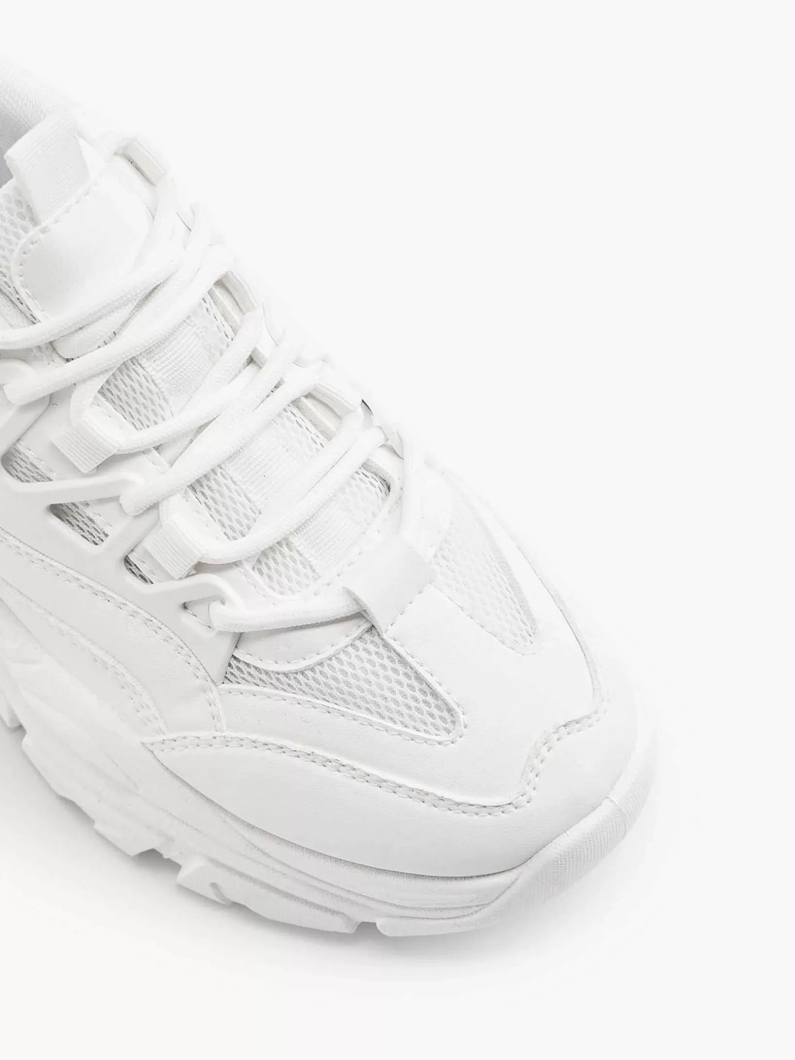 Ladies Oxmox White Chunky Sneaker