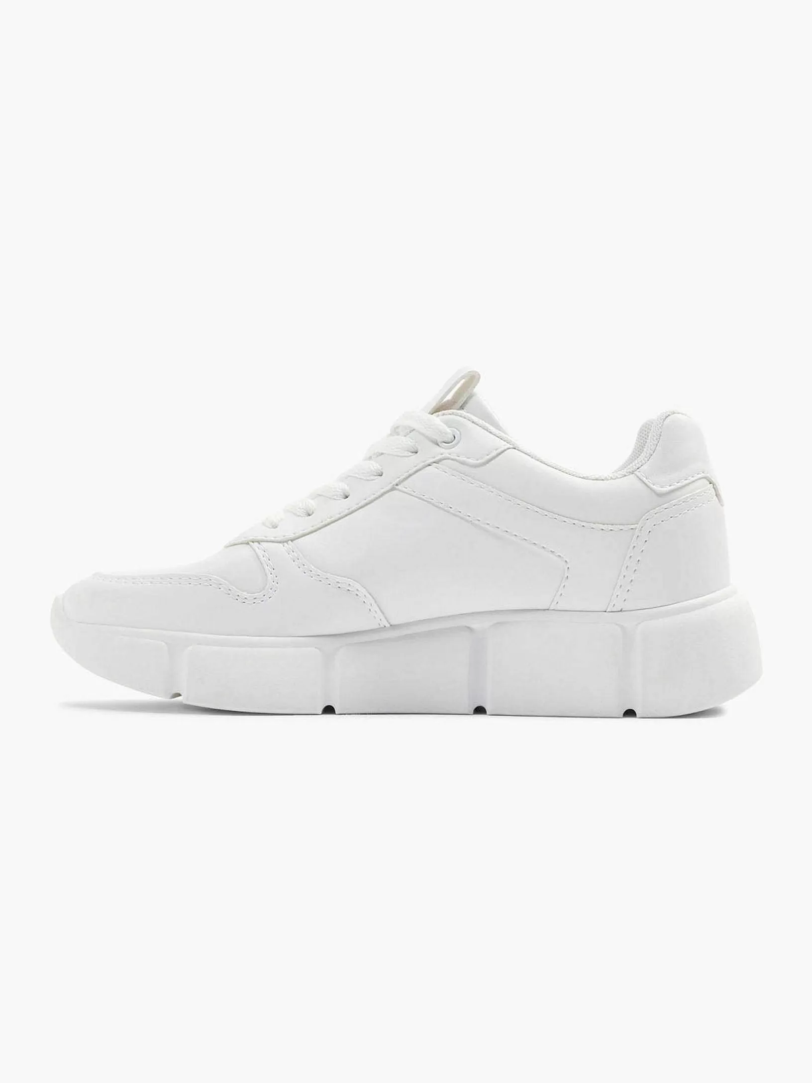 Ladies Graceland White Chunky Sneaker