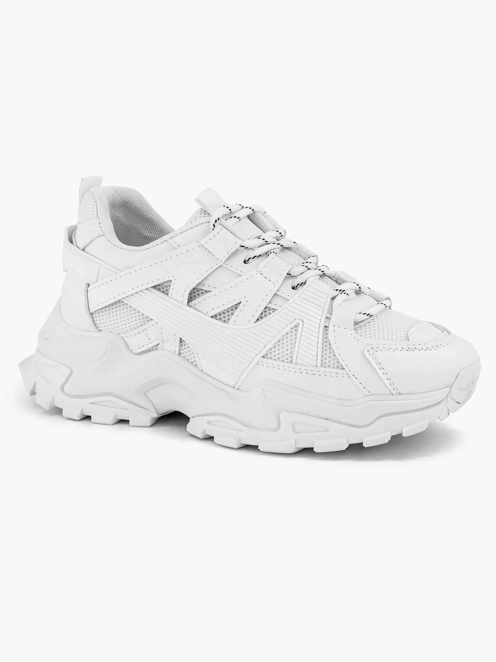 Ladies Oxmox White Chunky Sneaker