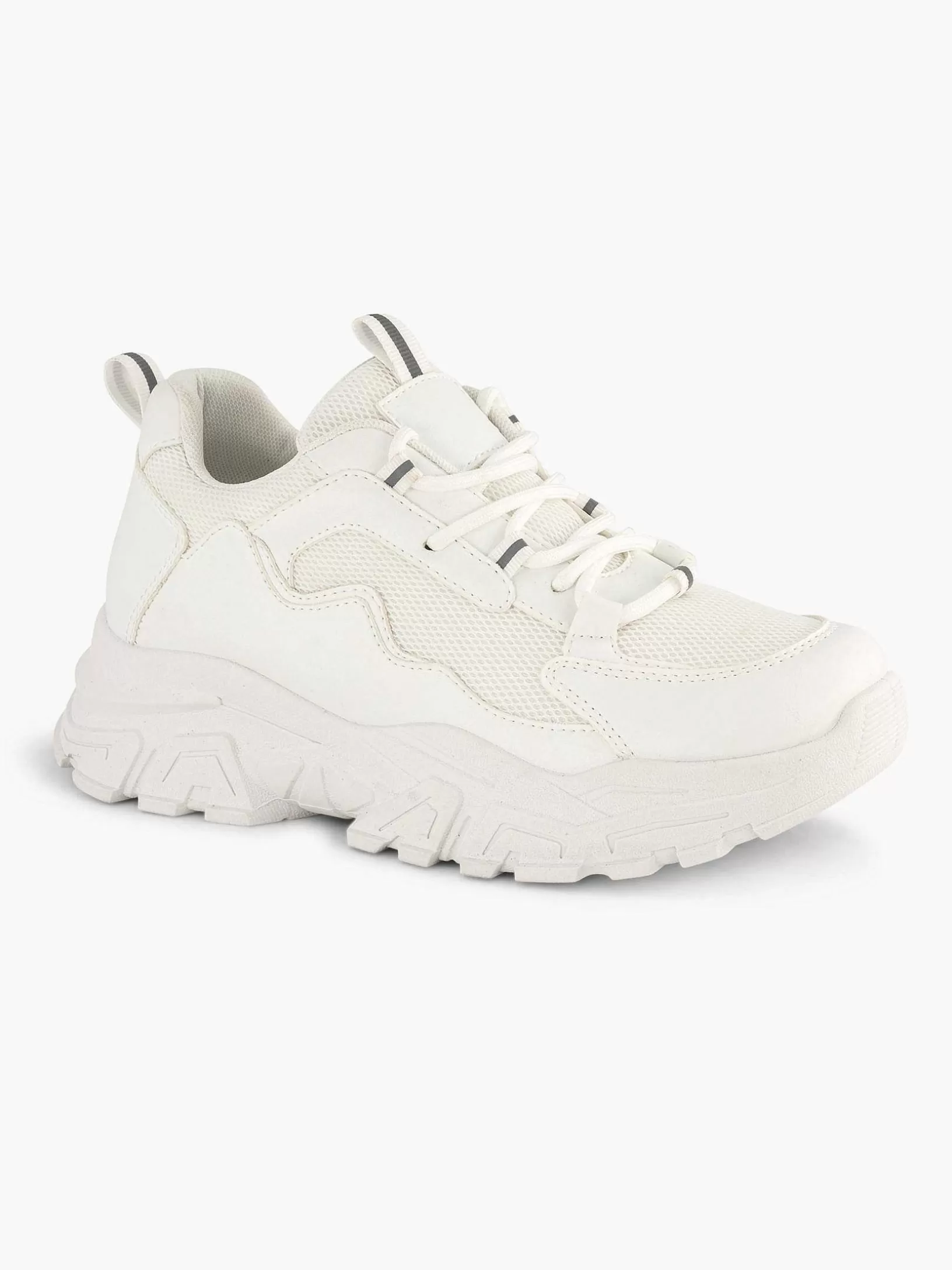 Ladies Oxmox White Chunky Sneaker