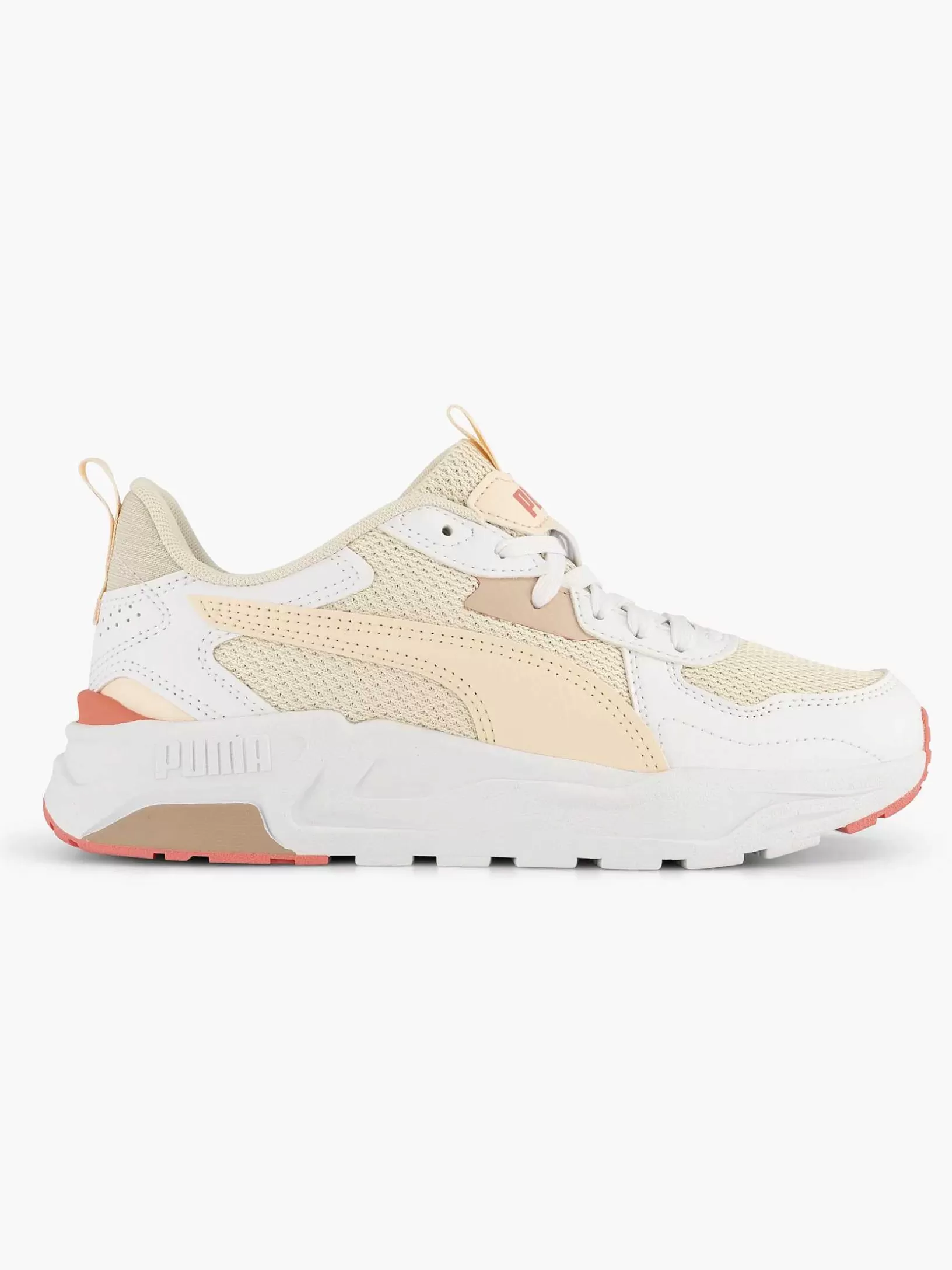 Ladies Puma White Chunky Sneaker Trinity Lite