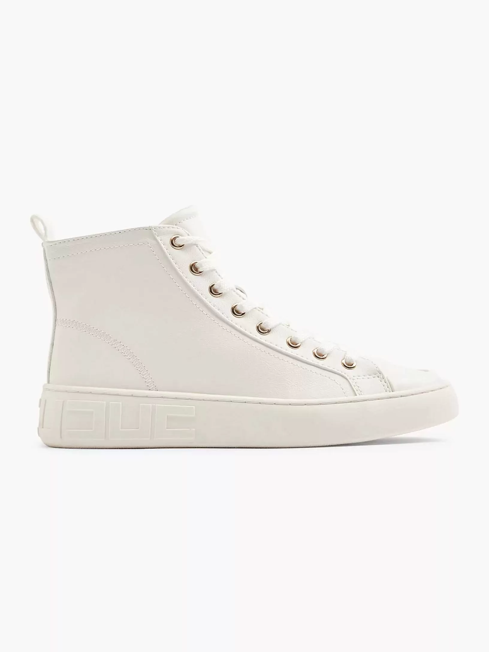 Ladies Graceland White High Sneaker