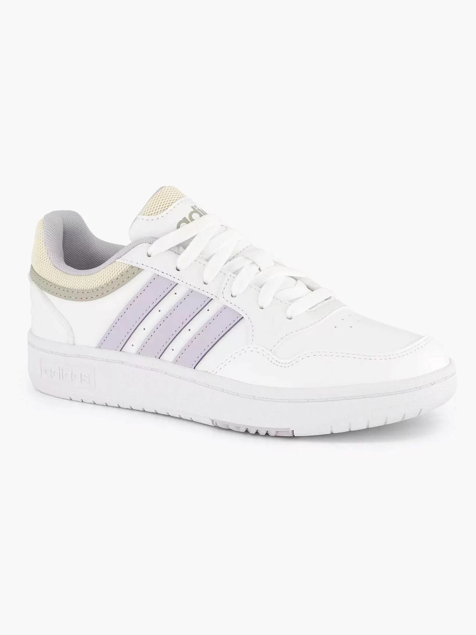 Ladies adidas White Hoops 3.0