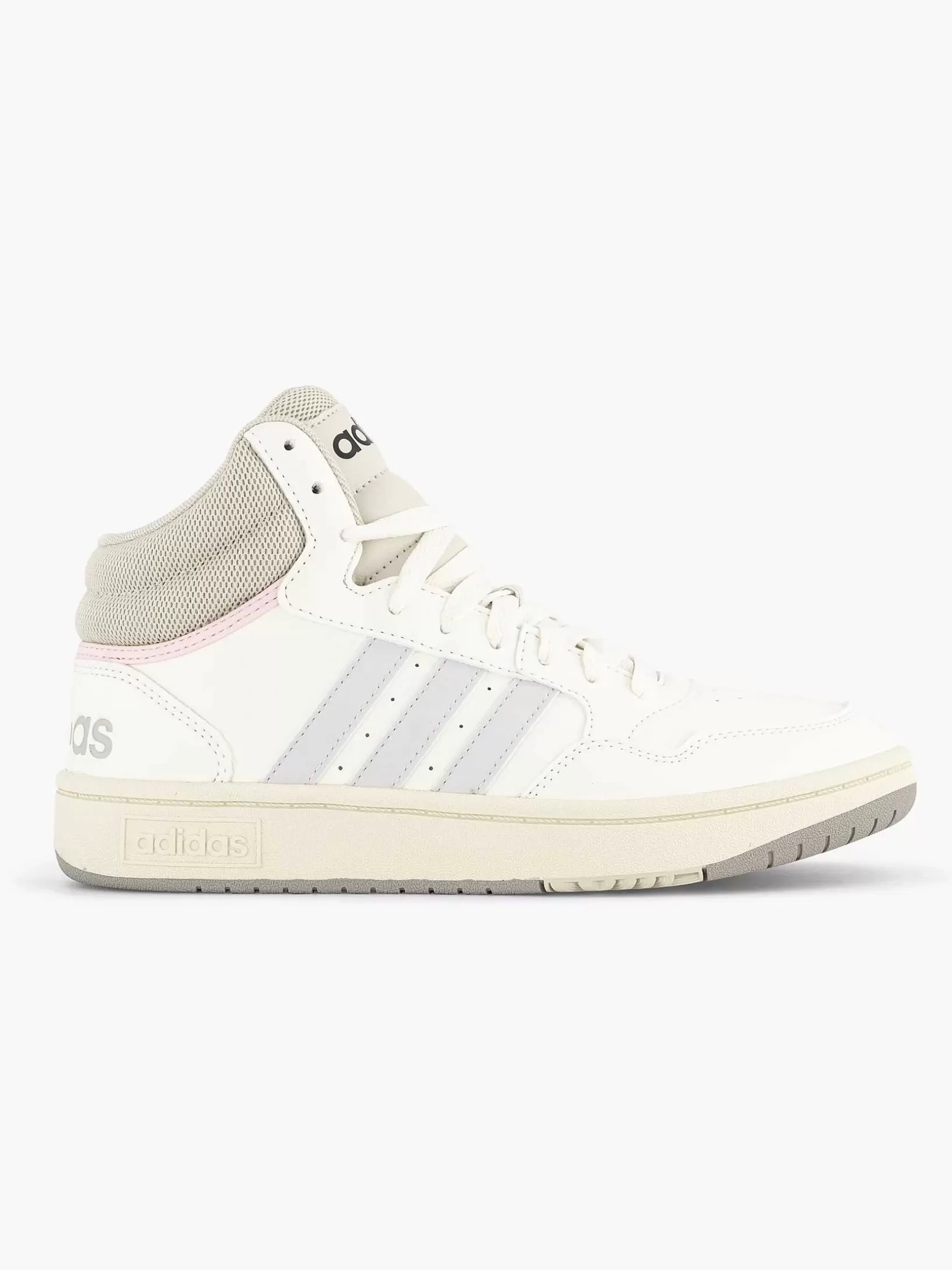 Ladies adidas White Hoops 3.0 Mid