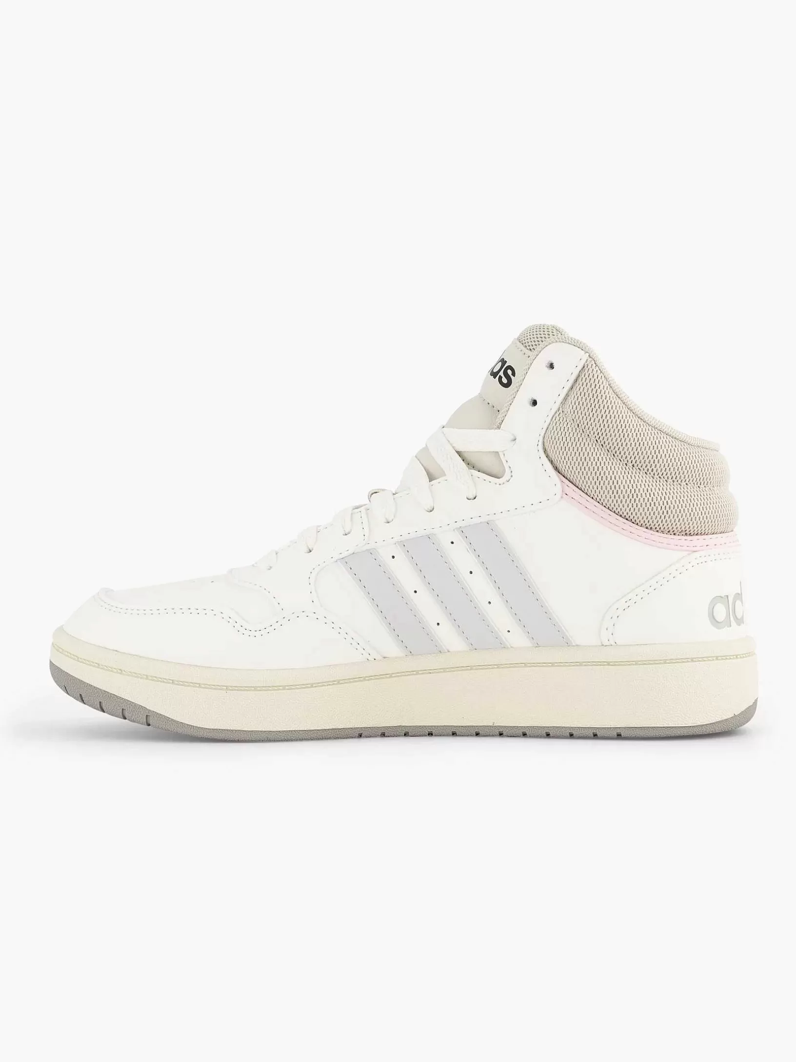 Ladies adidas White Hoops 3.0 Mid