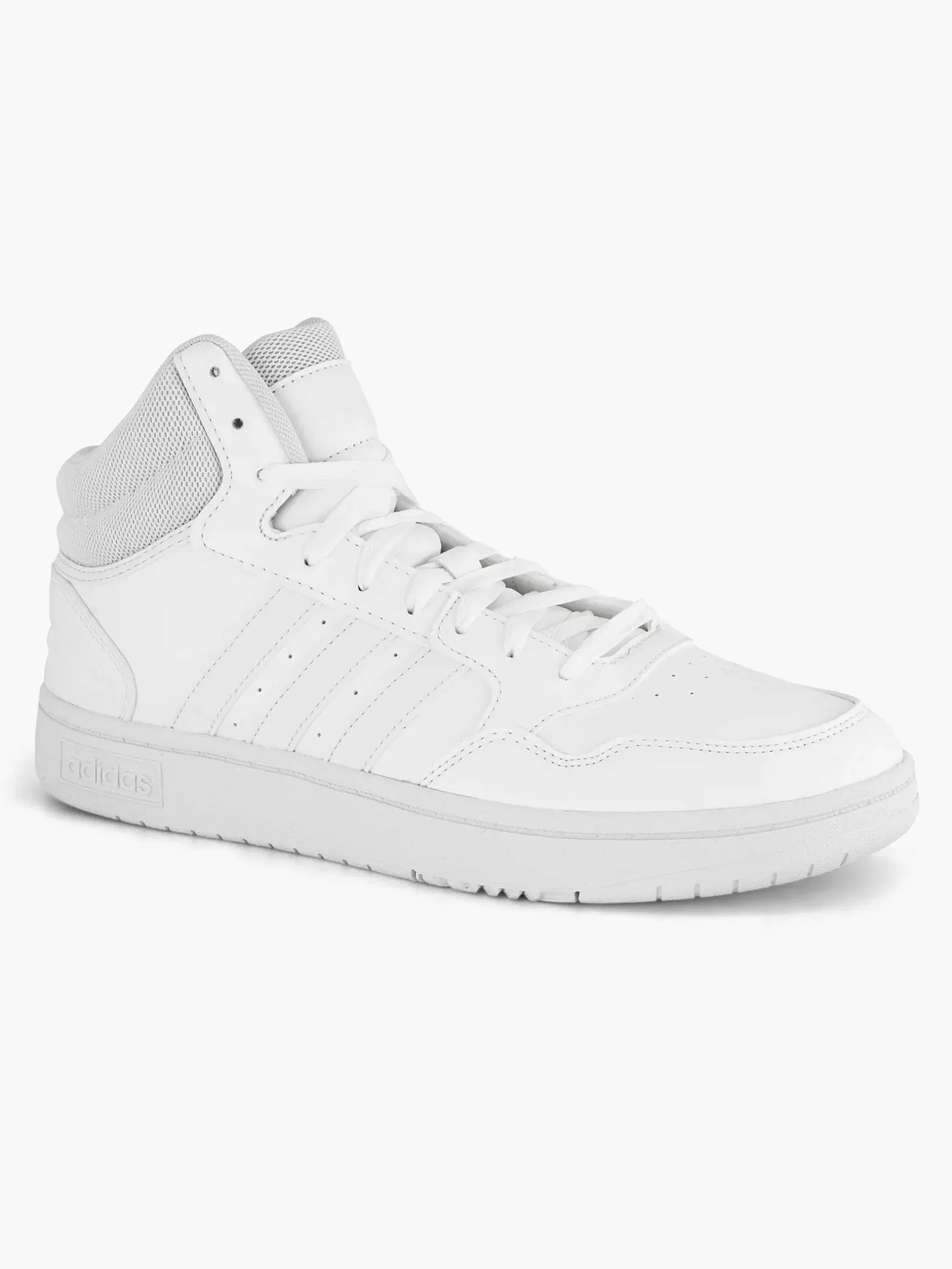 Gentlemen adidas White Hoops 3.0 Mid