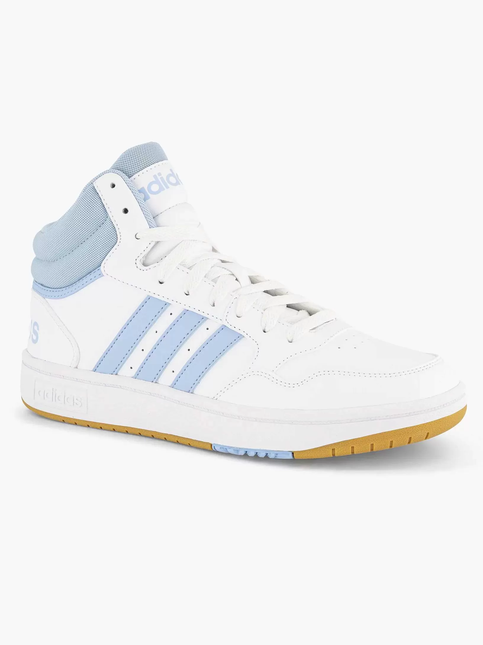 Ladies adidas White Hoops 3.0 Mid W