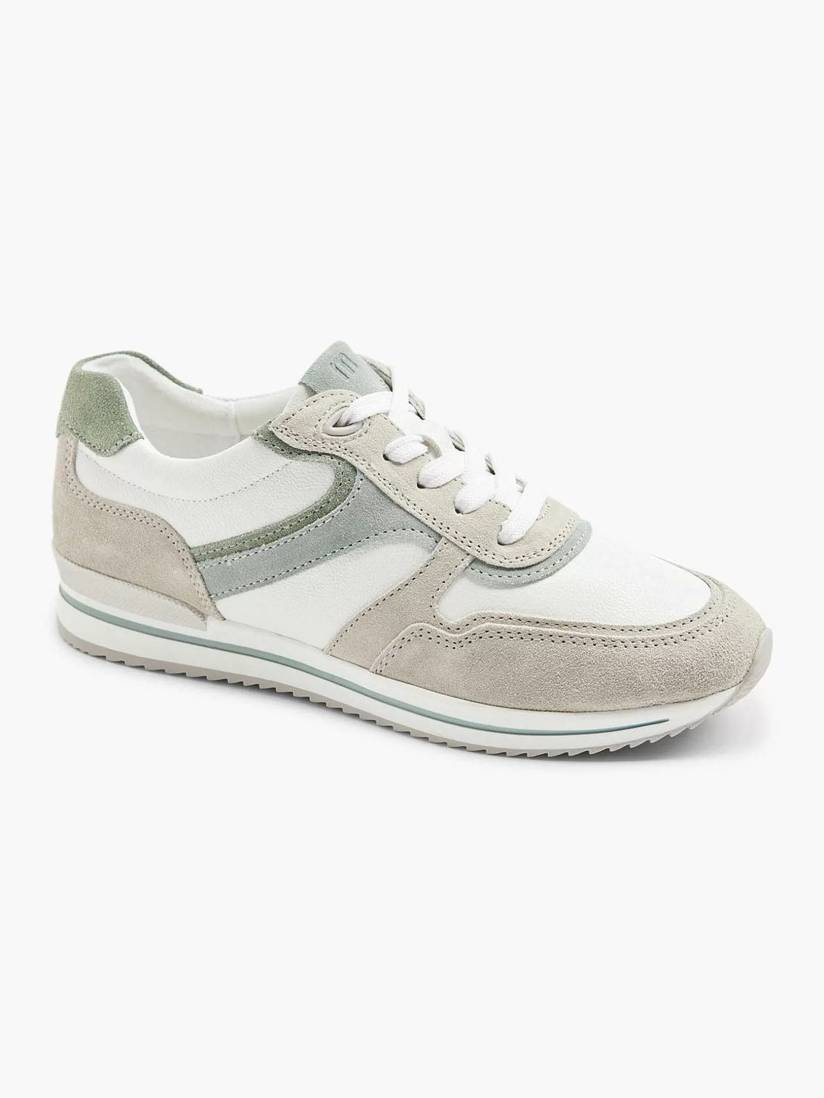 Ladies Medicus White Leather Comfort Sneaker