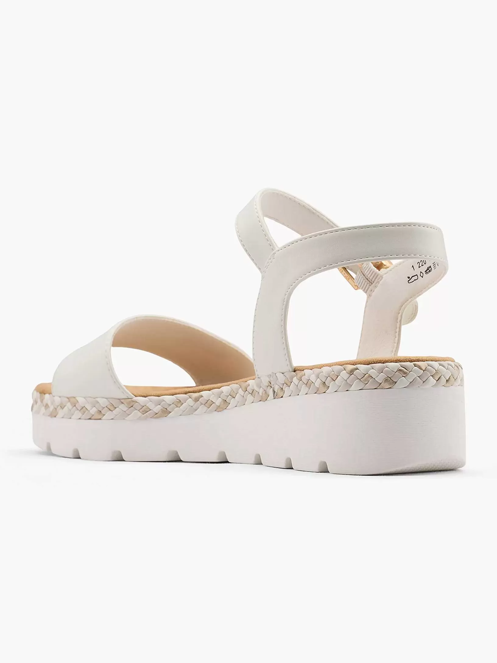 Ladies Esprit White Platform Sandal