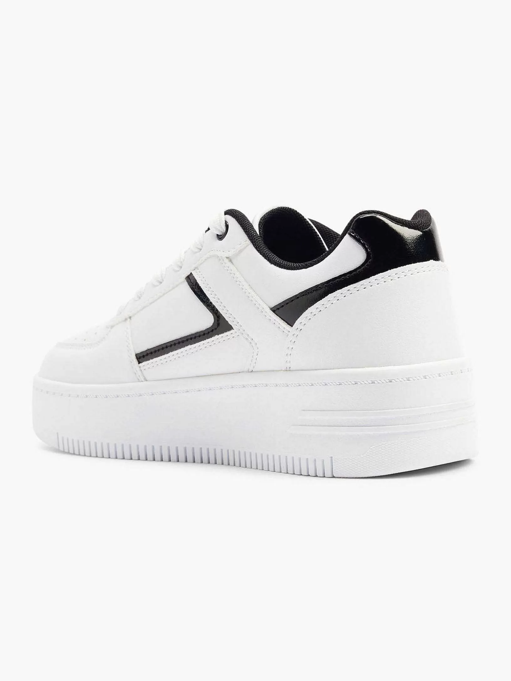 Ladies Graceland White Platform Sneaker