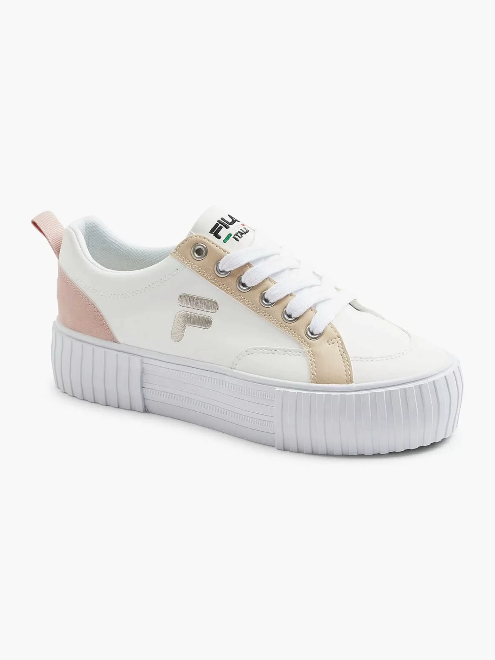 Ladies FILA White Platform Sneaker