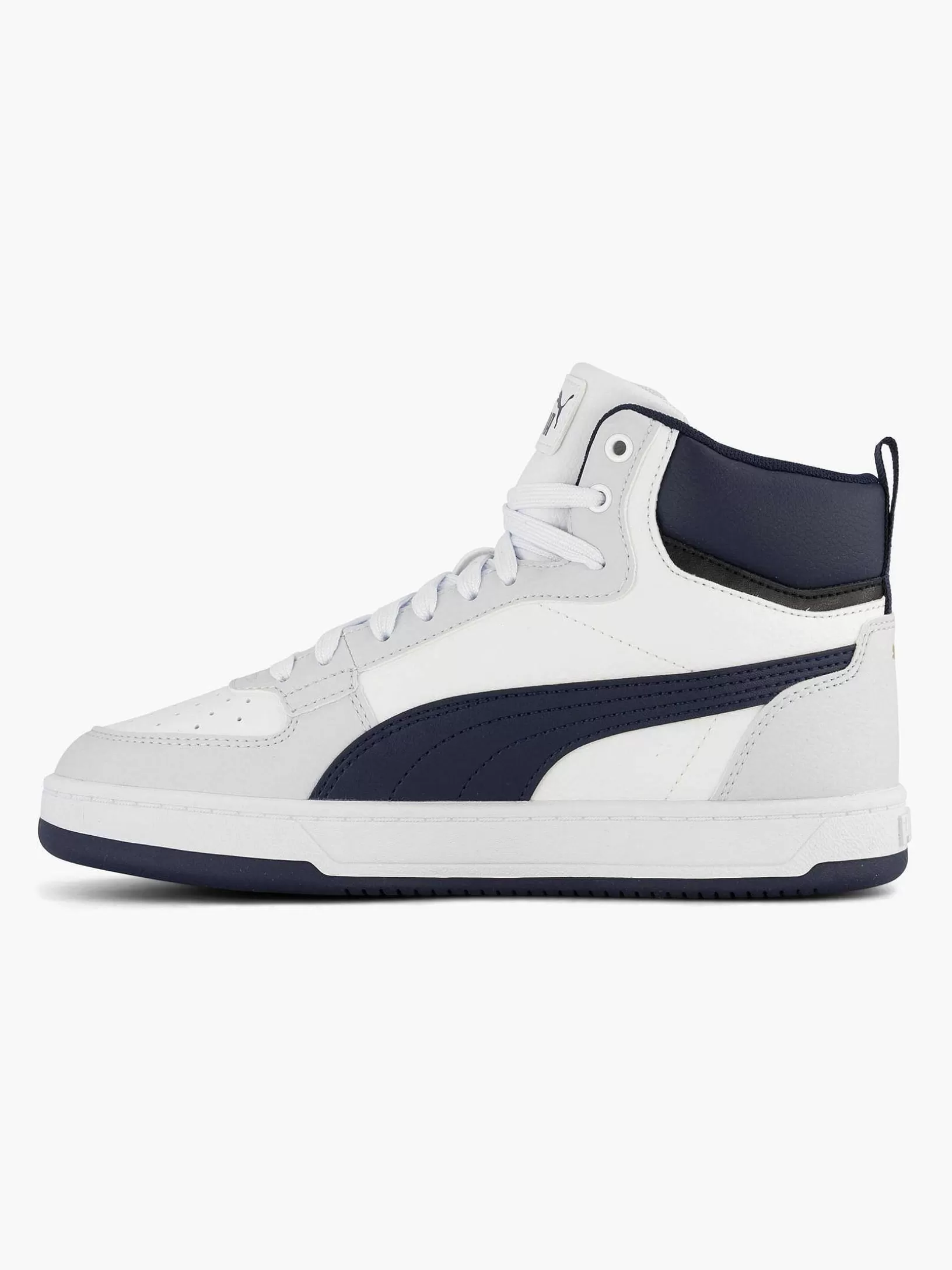 Children Puma White Caven 2.0 Mid Jr