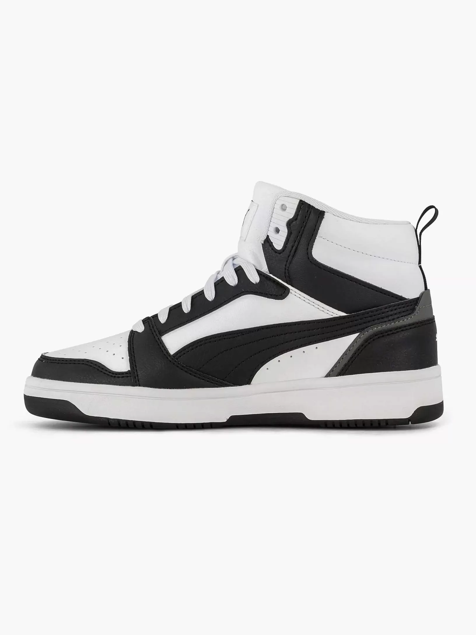 Children Puma White Rebound V6 Mid Jr