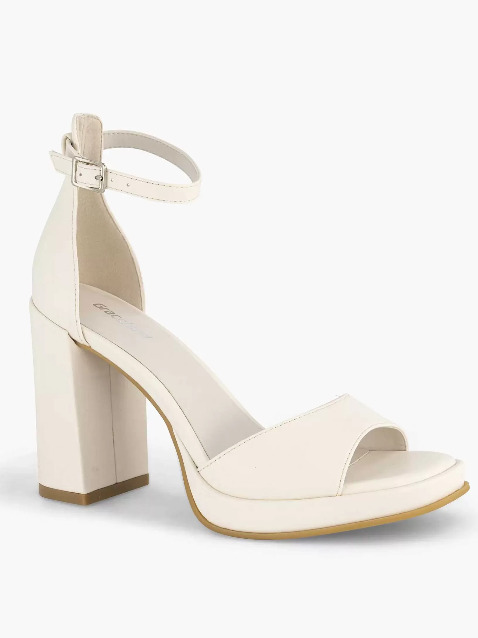 Ladies Graceland White Sandalette