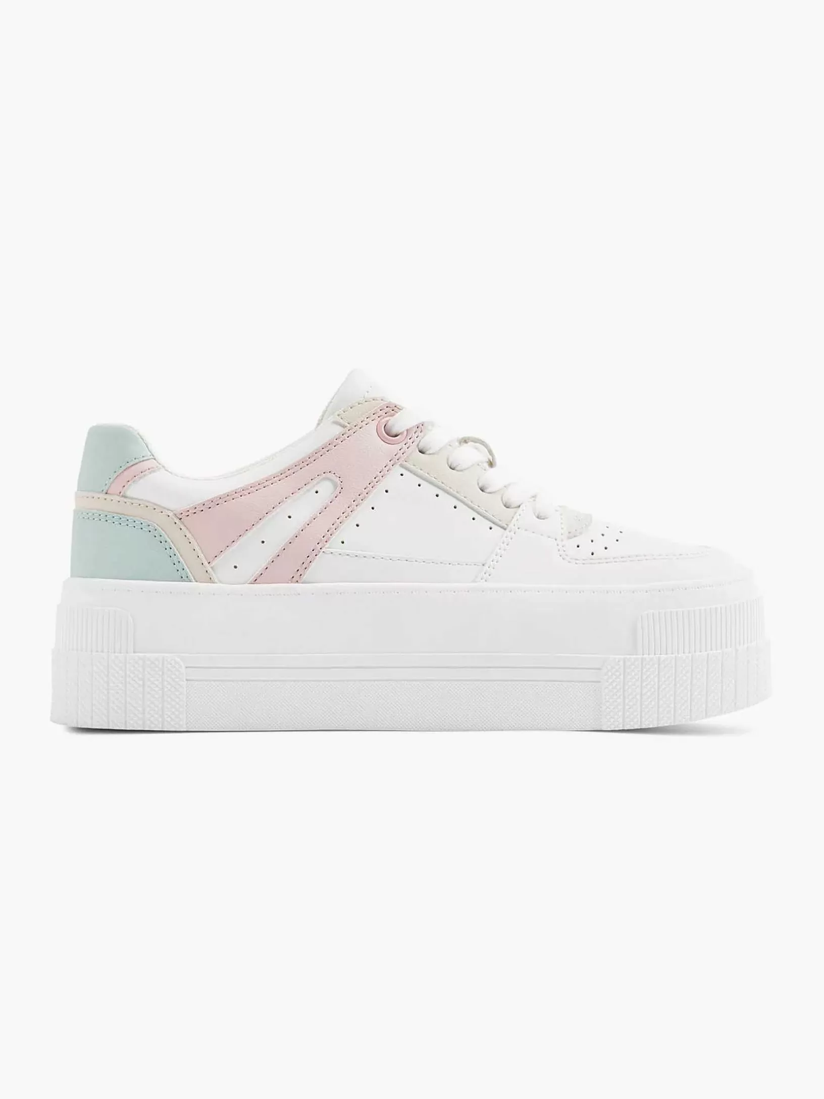 Ladies Graceland White Sneaker Platform