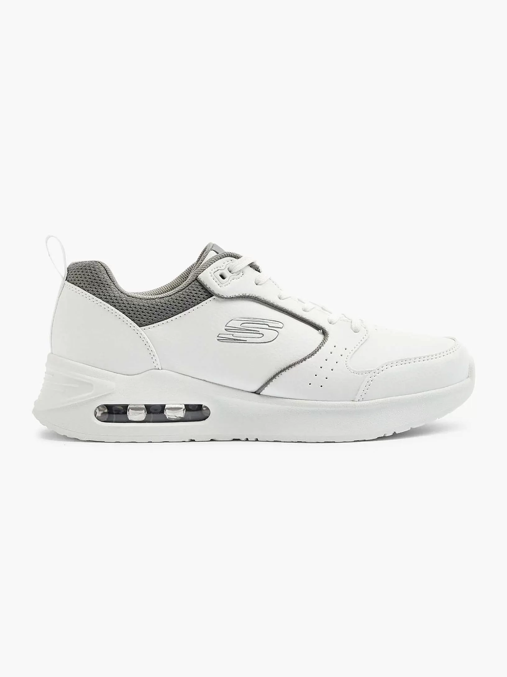 Gentlemen Skechers White Solitaire