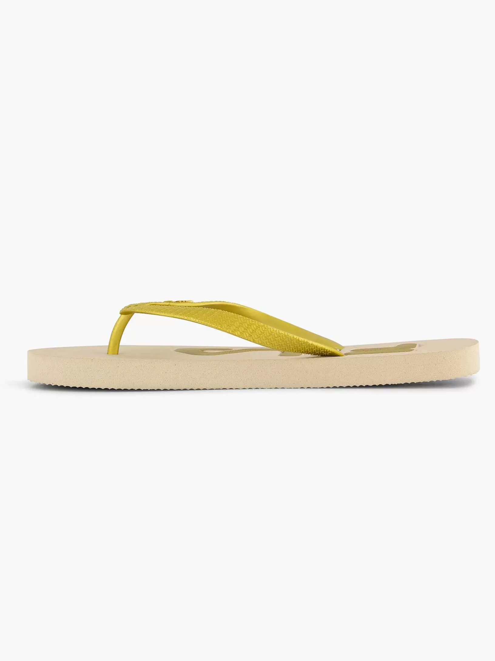 Ladies FILA Yellow Flip-Flops